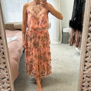 Free People Maple Glow Maxi skirt set